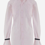 CAMICIA IN COTONE CON DETTAGLI A CONTRASTO APSHTO06011 PINK ALAINPAUL 