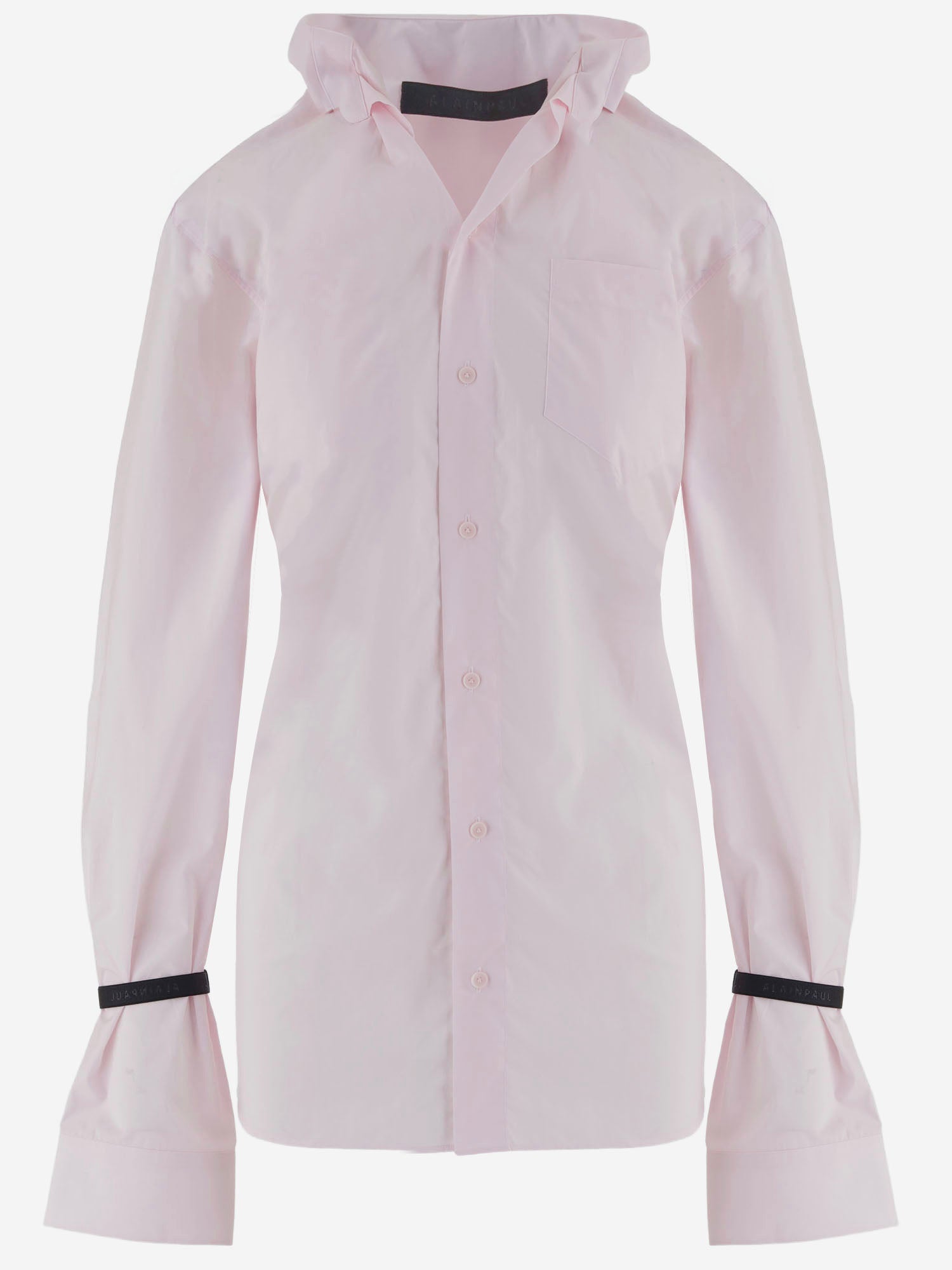 CAMICIA IN COTONE CON DETTAGLI A CONTRASTO APSHTO06011 PINK ALAINPAUL 