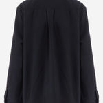 CAMICIA IN COTONE CON COLLETTO A FOULARD APSHTO06013 BLACK ALAINPAUL 