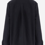CAMICIA IN COTONE CON COLLETTO A FOULARD APSHTO06013 BLACK ALAINPAUL 