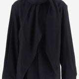 CAMICIA IN COTONE CON COLLETTO A FOULARD APSHTO06013 BLACK ALAINPAUL 
