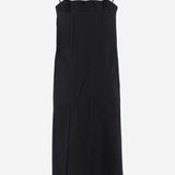 ABITO IN MISTO ACETATO CON FIOCCO APTADR06031 BLACK ALAINPAUL 