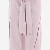 GONNA IN MISTO ACETATO CON CINTURA A FIOCCO APTASK06058 LIGHTPINK ALAINPAUL 