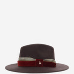 CAPPELLO IN LANA ALA8 MARRONPATADEGALLO ALEXIA ALVAREZ DE TOLEDO 