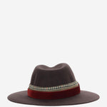 CAPPELLO IN LANA ALA8 MARRONPATADEGALLO ALEXIA ALVAREZ DE TOLEDO 