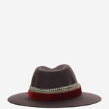 CAPPELLO IN LANA ALA8 MARRONPATADEGALLO ALEXIA ALVAREZ DE TOLEDO 