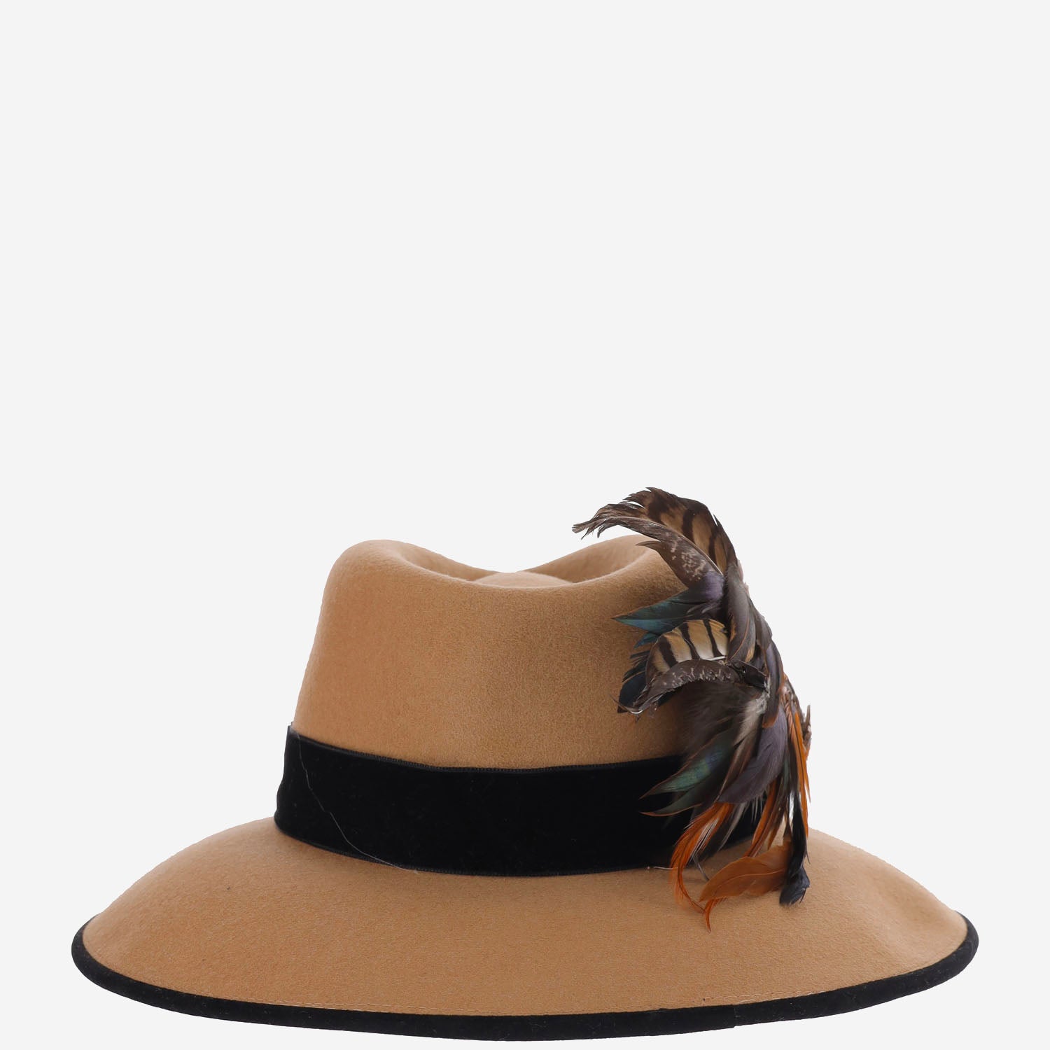 CAPPELLO IN LANA ALA9 CAMEL ALEXIA ALVAREZ DE TOLEDO 