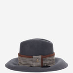 CAPPELLO IN LANA FEDORARIVIERAALA7 BLU ALEXIA ALVAREZ DE TOLEDO 