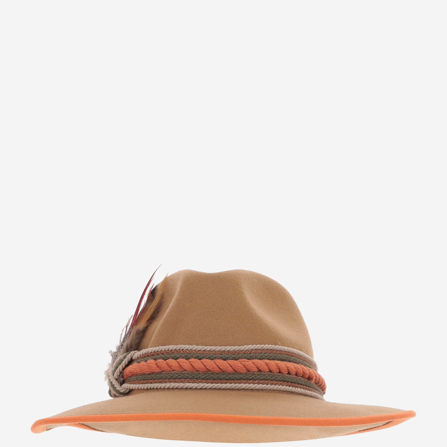 CAPPELLO IN LANA SOMBREROLANAMERINO MARRONPATADEGALLO ALEXIA ALVAREZ DE TOLEDO 