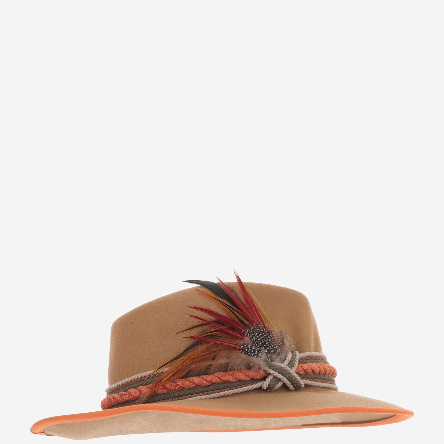 CAPPELLO IN LANA SOMBREROLANAMERINO MARRONPATADEGALLO ALEXIA ALVAREZ DE TOLEDO 