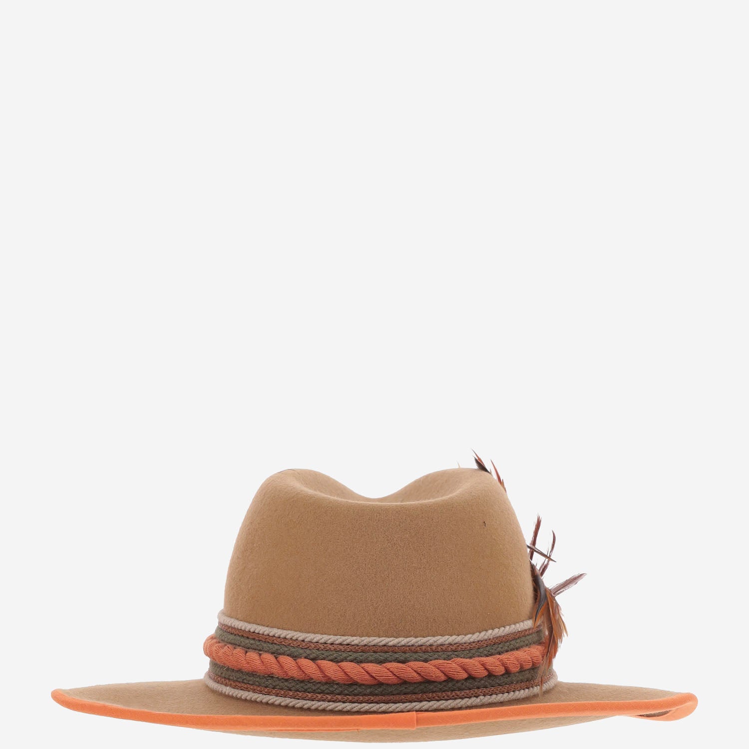 CAPPELLO IN LANA SOMBREROLANAMERINO MARRONPATADEGALLO ALEXIA ALVAREZ DE TOLEDO 