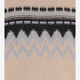 MAGLIONE IN CASHMERE CON MOTIVO GEOMETRICO 26551001 909 ALLUDE 