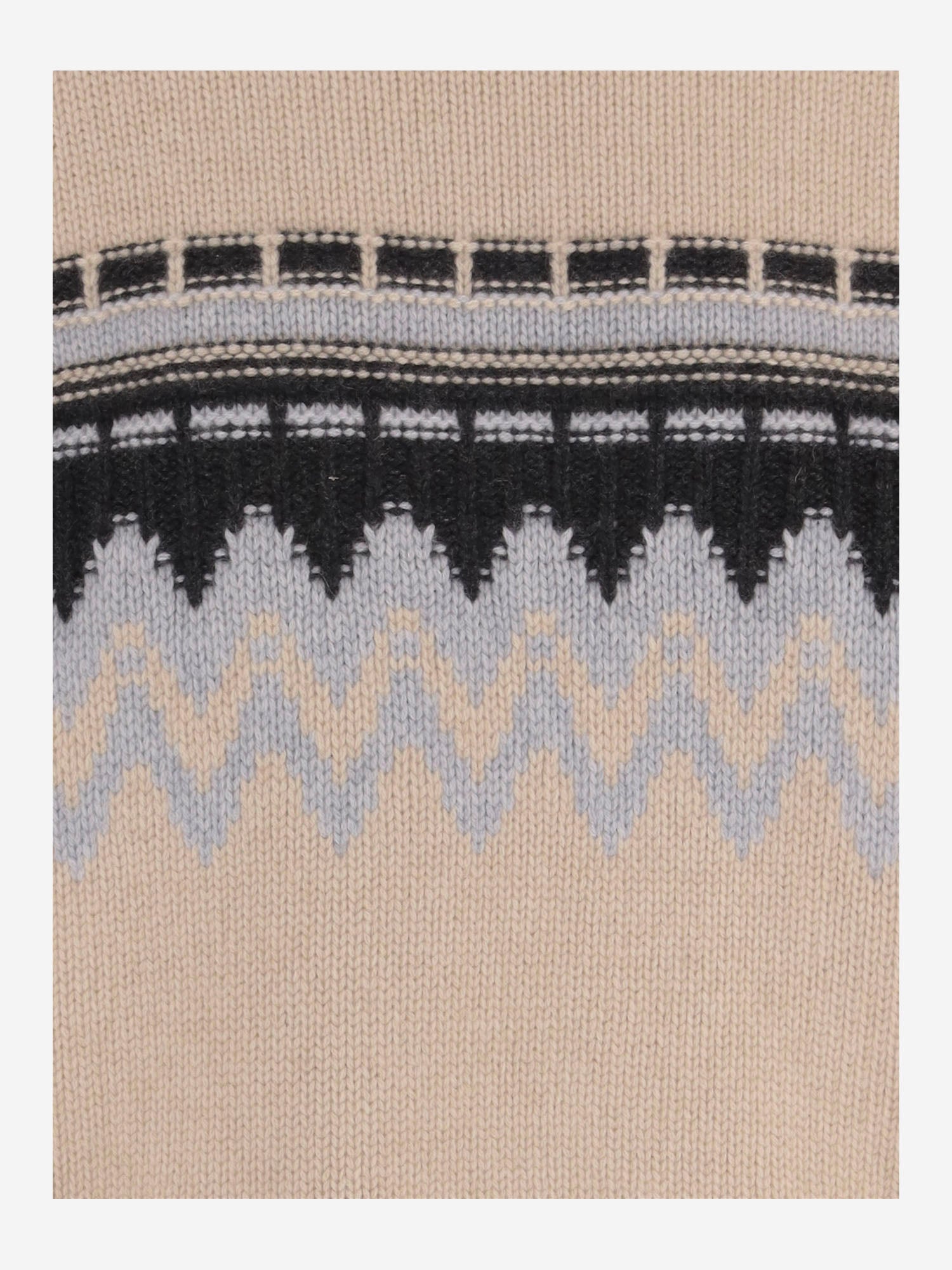 MAGLIONE IN CASHMERE CON MOTIVO GEOMETRICO 26551001 909 ALLUDE 