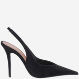 Décolleté in pelle scamosciata ANOKSLING105 BLACK AMINA MUADDI 