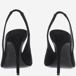 Décolleté in pelle scamosciata ANOKSLING105 BLACK AMINA MUADDI 