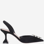 Slingback Begum in suede BEGUMSLING70 BLACK AMINA MUADDI 