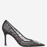 Décolleté Camelia in pizzo CAMELIALACEPUMP90 BLACK AMINA MUADDI 