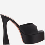 SANDALI CON TACCO DALIDA DALIDASLIPPER140 BLACK AMINA MUADDI 