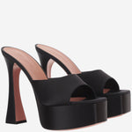 SANDALI CON TACCO DALIDA DALIDASLIPPER140 BLACK AMINA MUADDI 