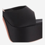 SANDALI CON TACCO DALIDA DALIDASLIPPER140 BLACK AMINA MUADDI 