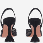 SLINGBACK HOLLI IN MESH CON MOTIVO ANIMALIER HOLLIMESHSLING95 BLACKLEOPARD AMINA MUADDI 
