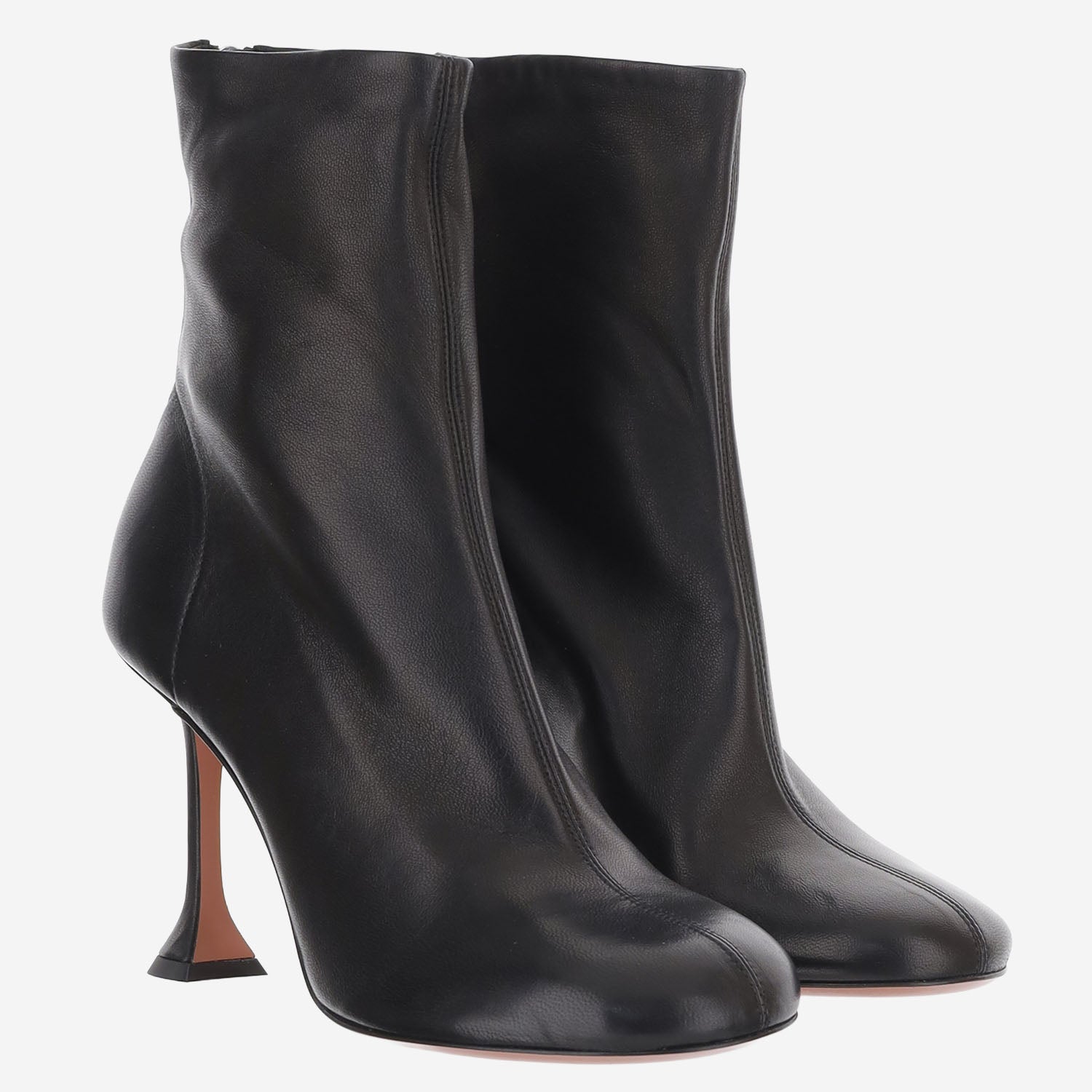 STIVALETTI IRIS IN PELLE IRISBOOTIE95 BLACK AMINA MUADDI 