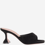 SANDALI LUPITA IN SUEDE LUPITASLIPPER70 BLACK AMINA MUADDI 