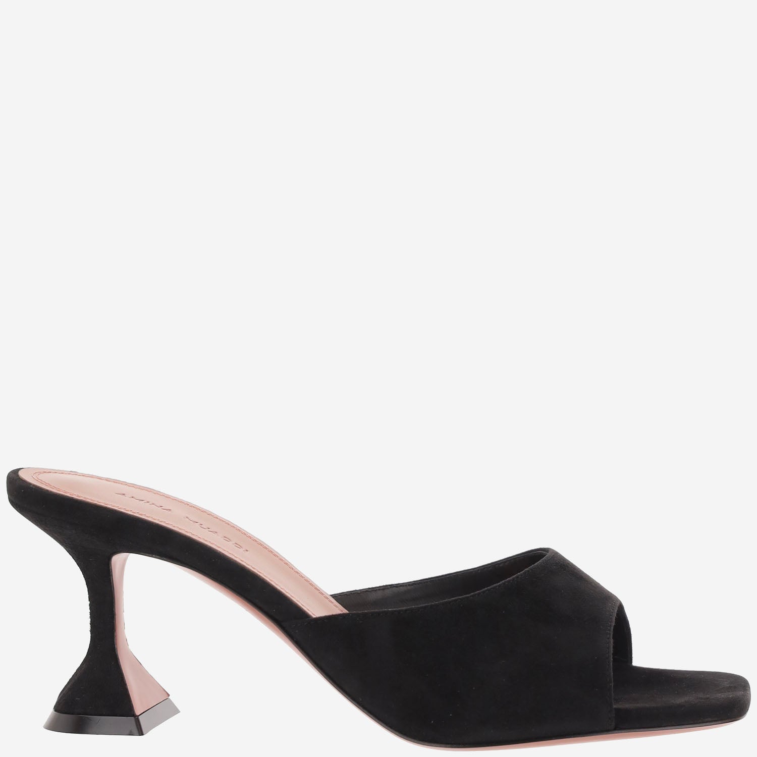SANDALI LUPITA IN SUEDE LUPITASLIPPER70 BLACK AMINA MUADDI 