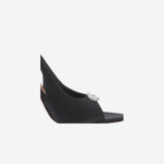 SANDALI SLINGBACK IN RASO CON CRISTALLI MINICAMELIASLING105 CLACKCRYSTAL AMINA MUADDI 