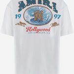 T-SHIRT IN COTONE CON STAMPA LOGO AM426JR034 003O AMIRI 