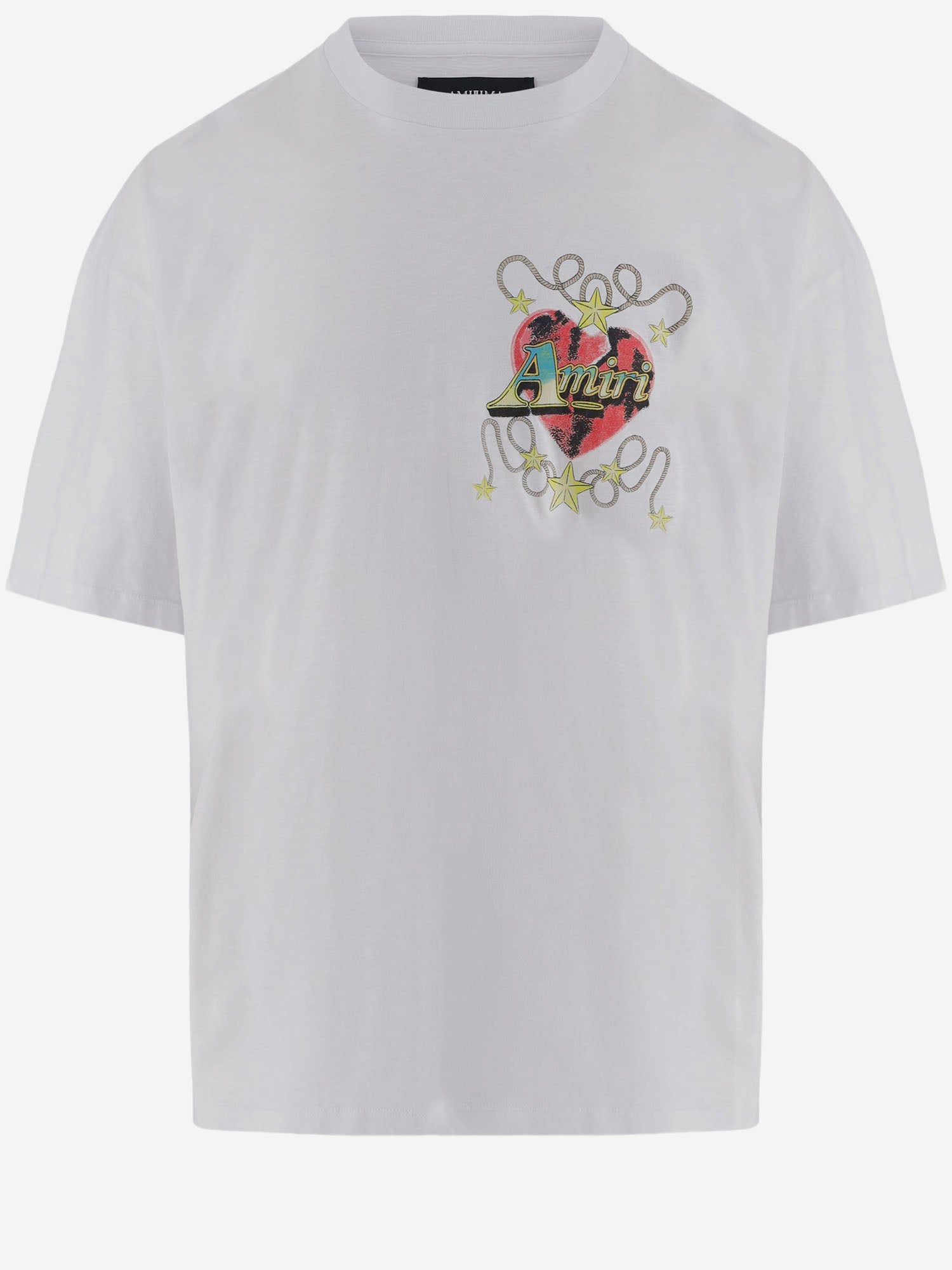 T-SHIRT IN COTONE CON STAMPA LOGO AM426JR037 003O AMIRI 