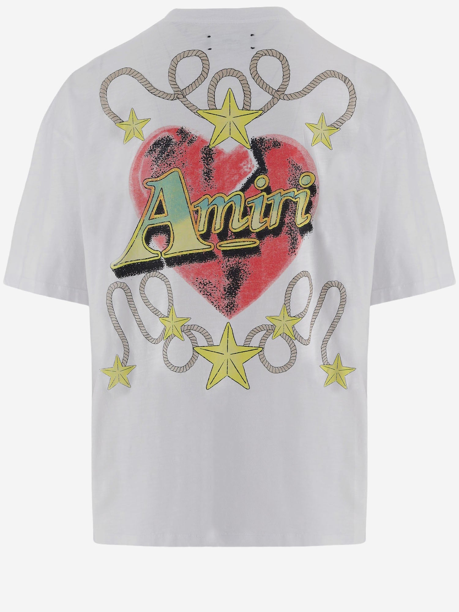 T-SHIRT IN COTONE CON STAMPA LOGO AM426JR037 003O AMIRI 
