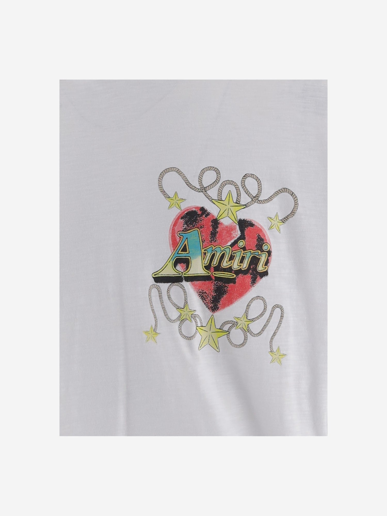 T-SHIRT IN COTONE CON STAMPA LOGO AM426JR037 003O AMIRI 