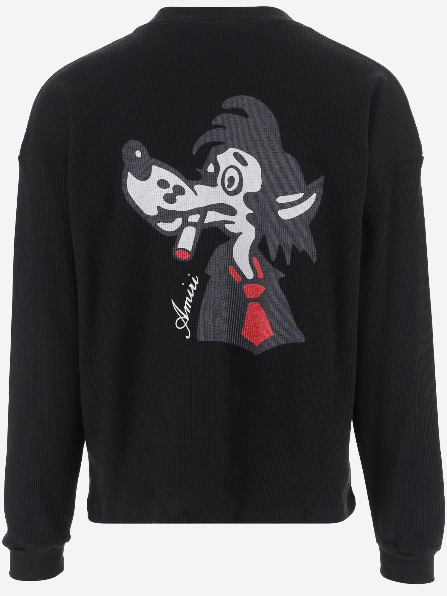 FELPA IN COTONE STRETCH CON STAMPA AM426JR064 0002 AMIRI 