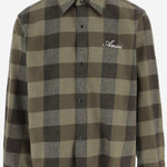 CAMICIA IN COTONE CON MOTIVO A QUADRI AM426SH063 004G AMIRI 