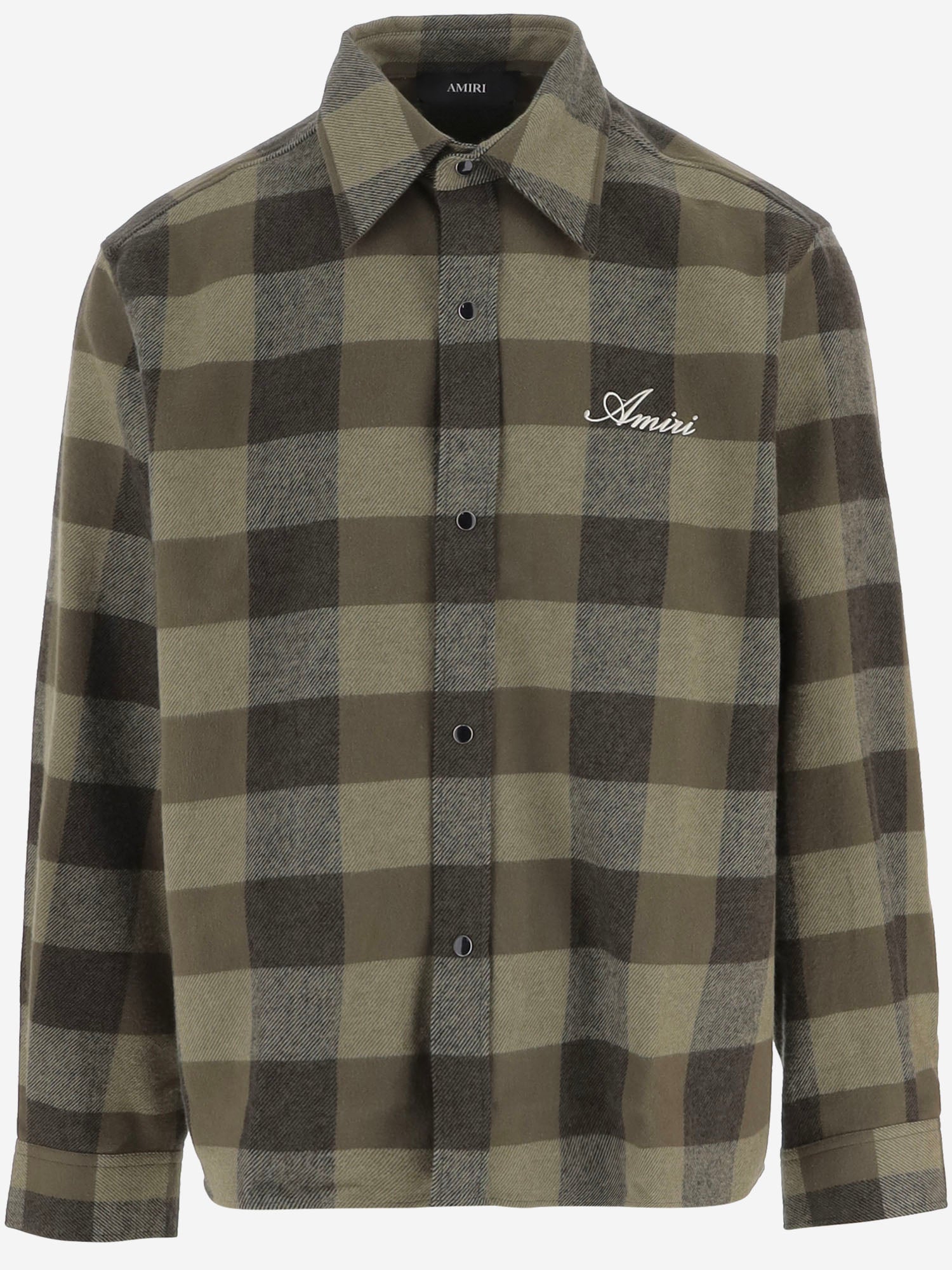 CAMICIA IN COTONE CON MOTIVO A QUADRI AM426SH063 004G AMIRI 