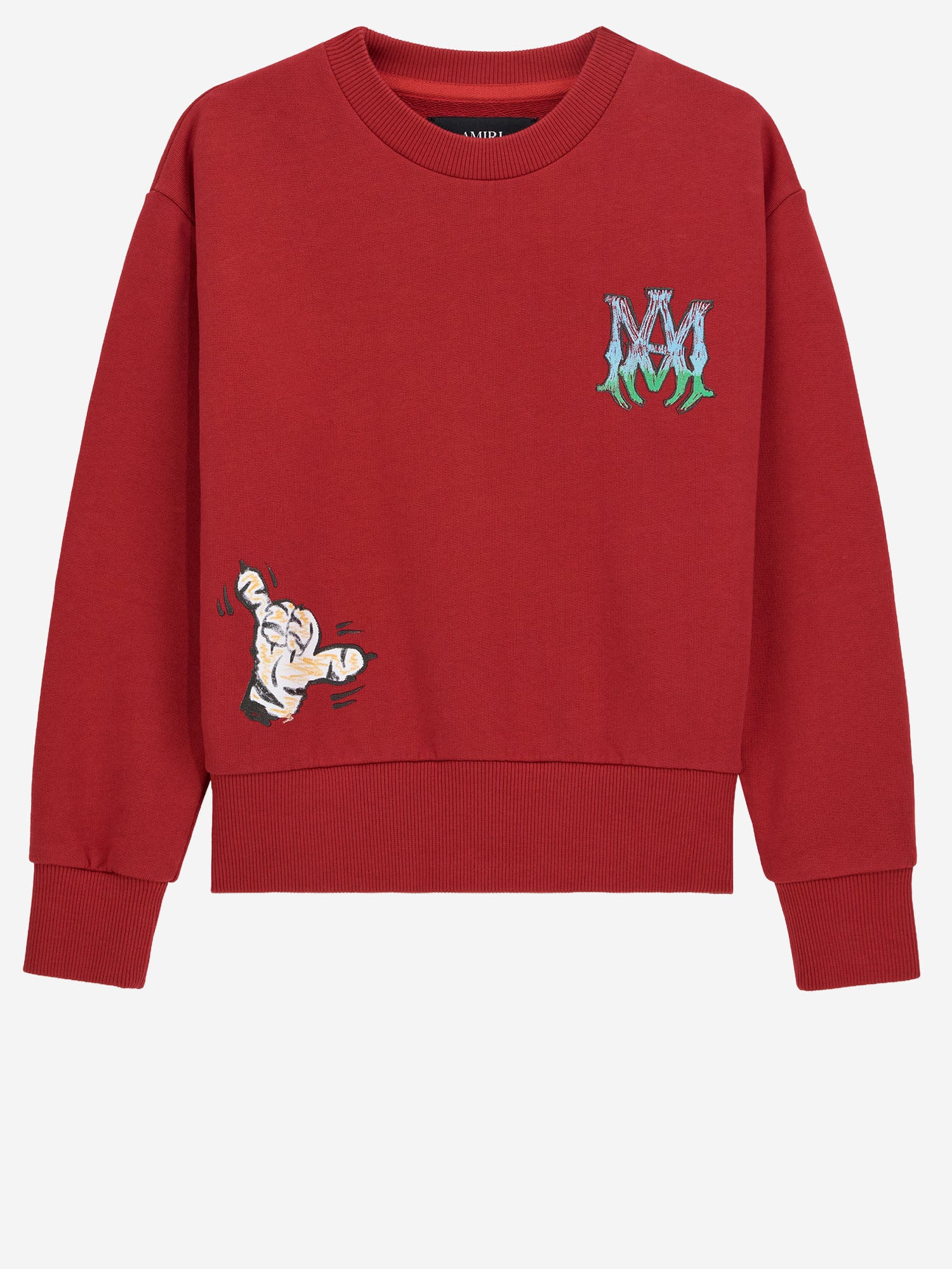 FELPA TIGER CREW IN COTONE ACTOJR 1023600 AMIRI KIDS 