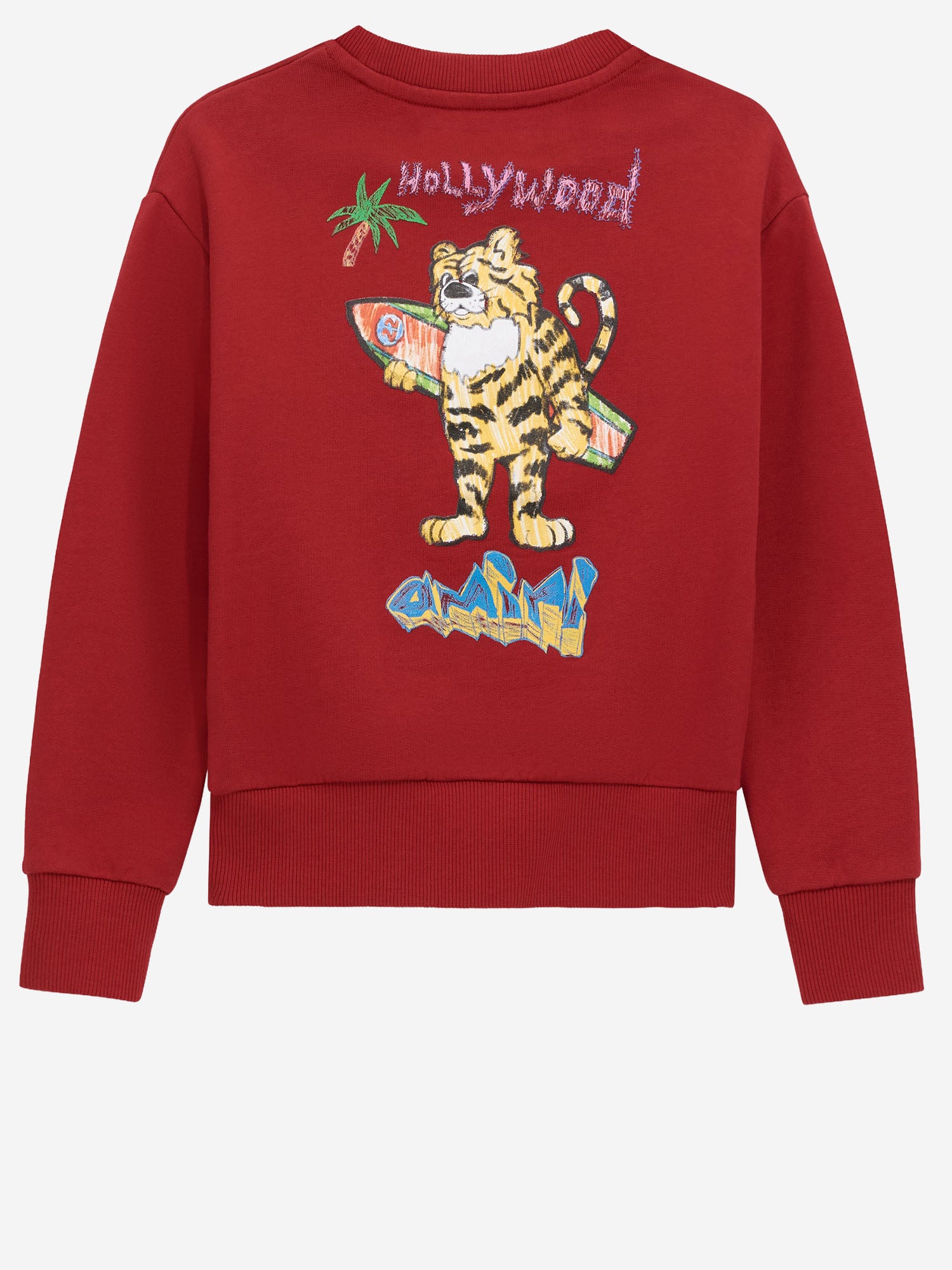 FELPA TIGER CREW IN COTONE ACTOJR 1023600 AMIRI KIDS 