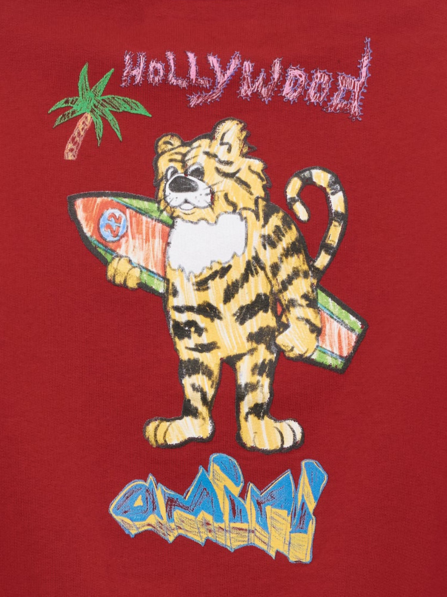FELPA TIGER CREW IN COTONE ACTOJR 1023600 AMIRI KIDS 