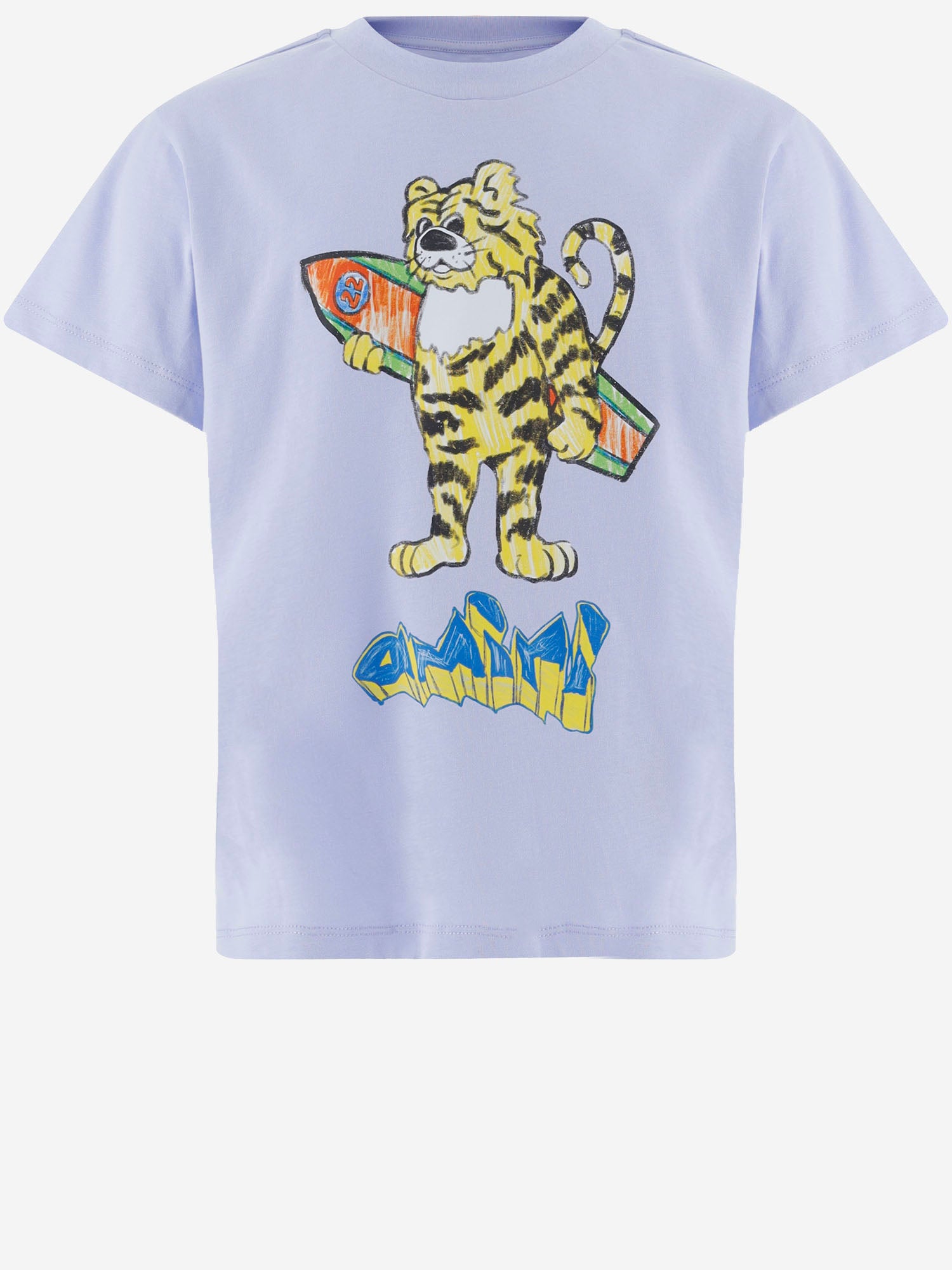 T-SHIRT IN COTONE STRETCH CON STAMPA ACTOJR 1031576 AMIRI KIDS 