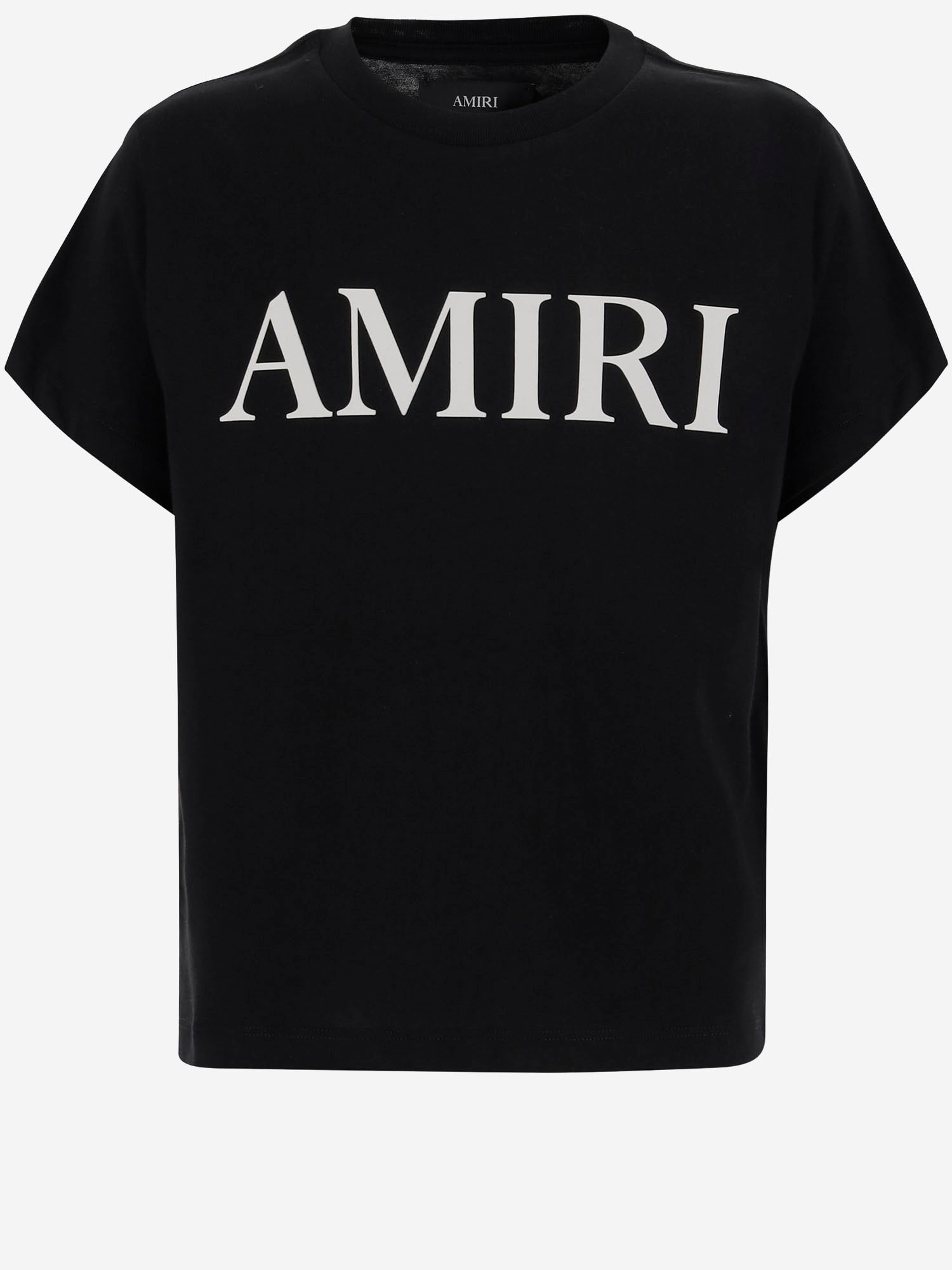 T-SHIRT IN COTONE CON STAMPA LOGO AKJYTE1013 001 AMIRI KIDS 