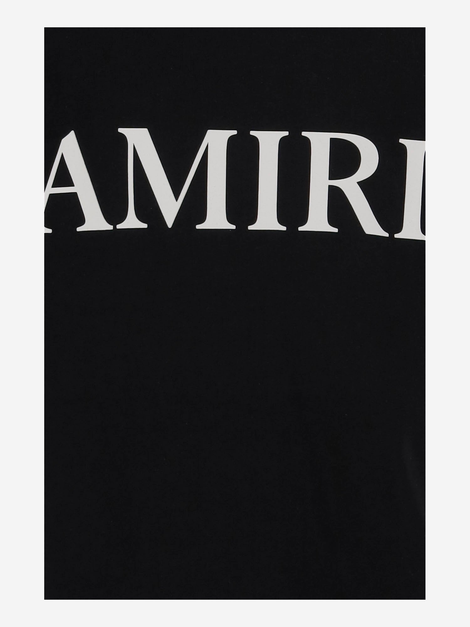 T-SHIRT IN COTONE CON STAMPA LOGO AKJYTE1013 001 AMIRI KIDS 