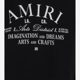 T-SHIRT IN COTONE CON STAMPA LOGO PXKJT062 EX AKJYTE1011 001 AMIRI KIDS 