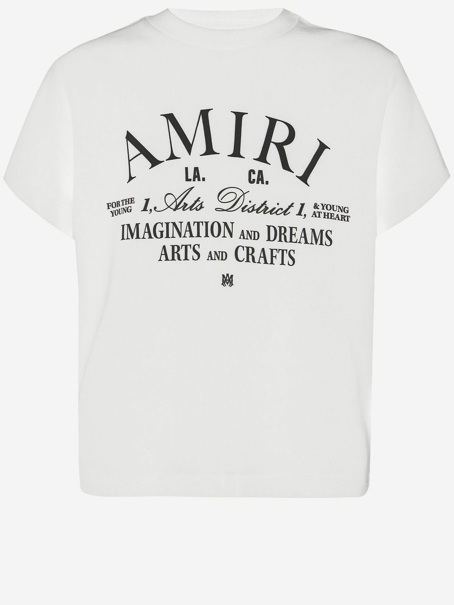 T-SHIRT IN COTONE CON STAMPA LOGO PXKJT062 EX AKJYTE1011 100 AMIRI KIDS 
