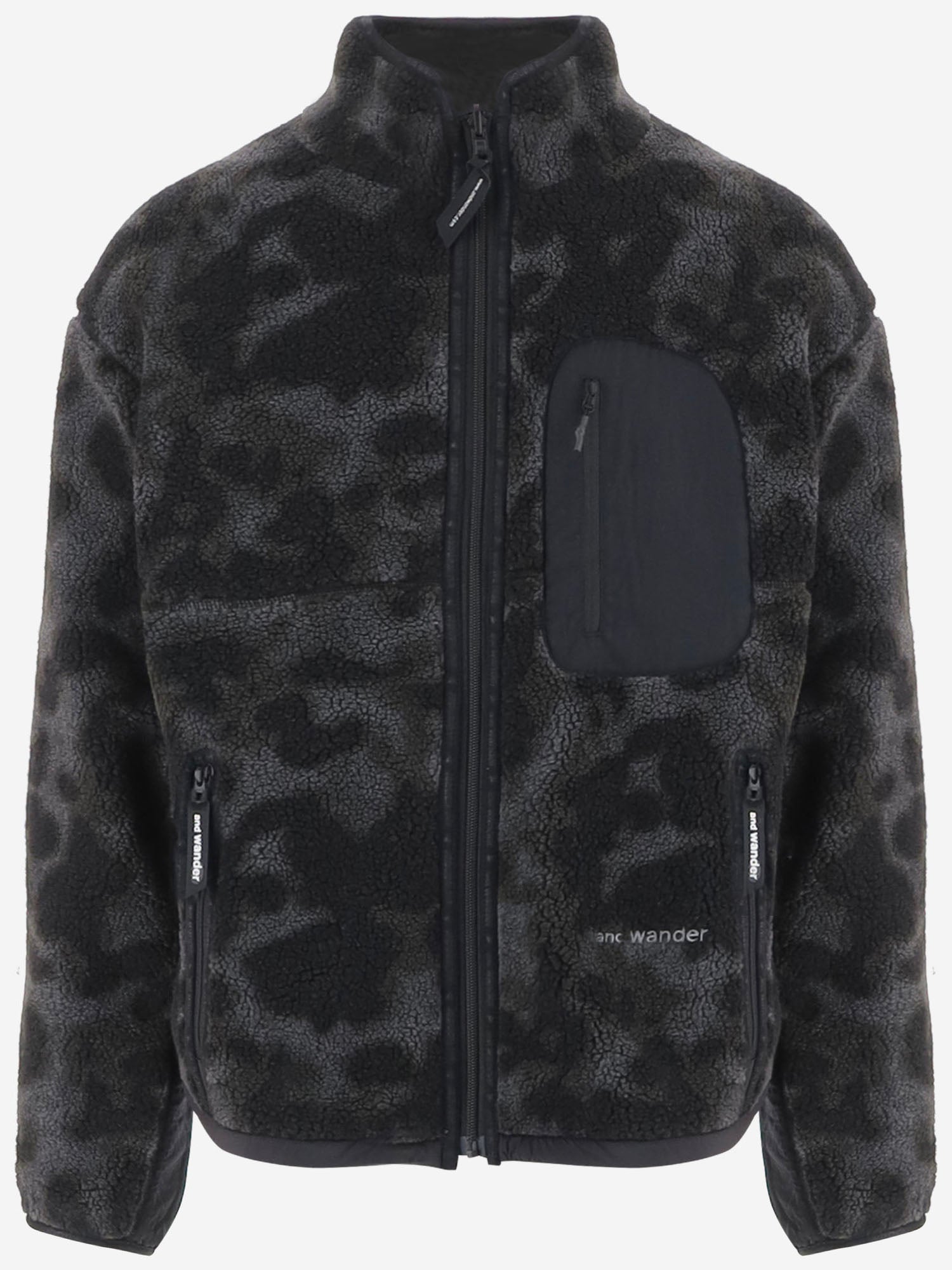 GIUBBOTTO REVERSIBILE IN FLEECE E NYLON CON LOGO 5746281033 020 AND WANDER 
