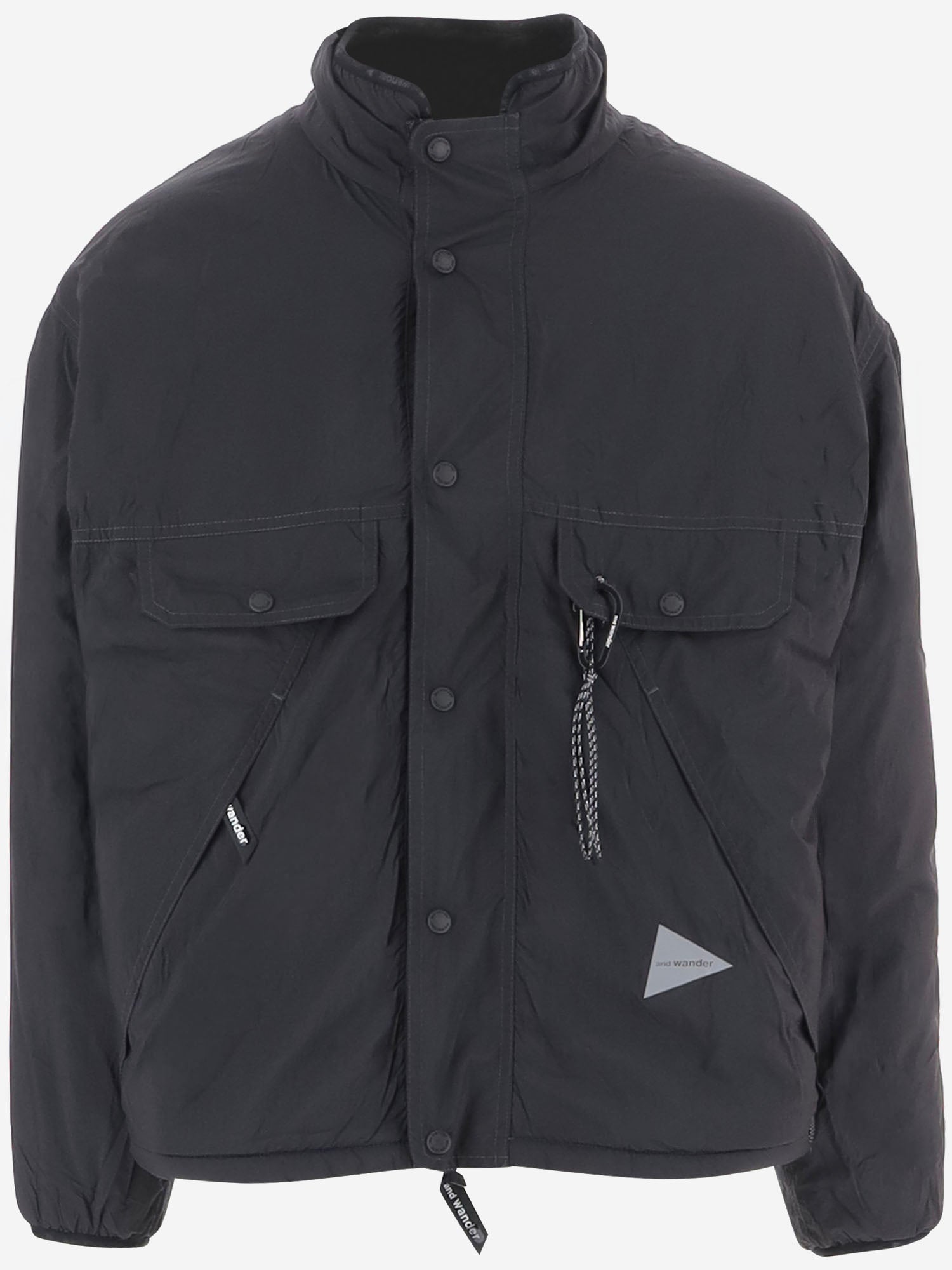 GIUBBOTTO REVERSIBILE IN FLEECE E NYLON CON LOGO 5746281033 020 AND WANDER 