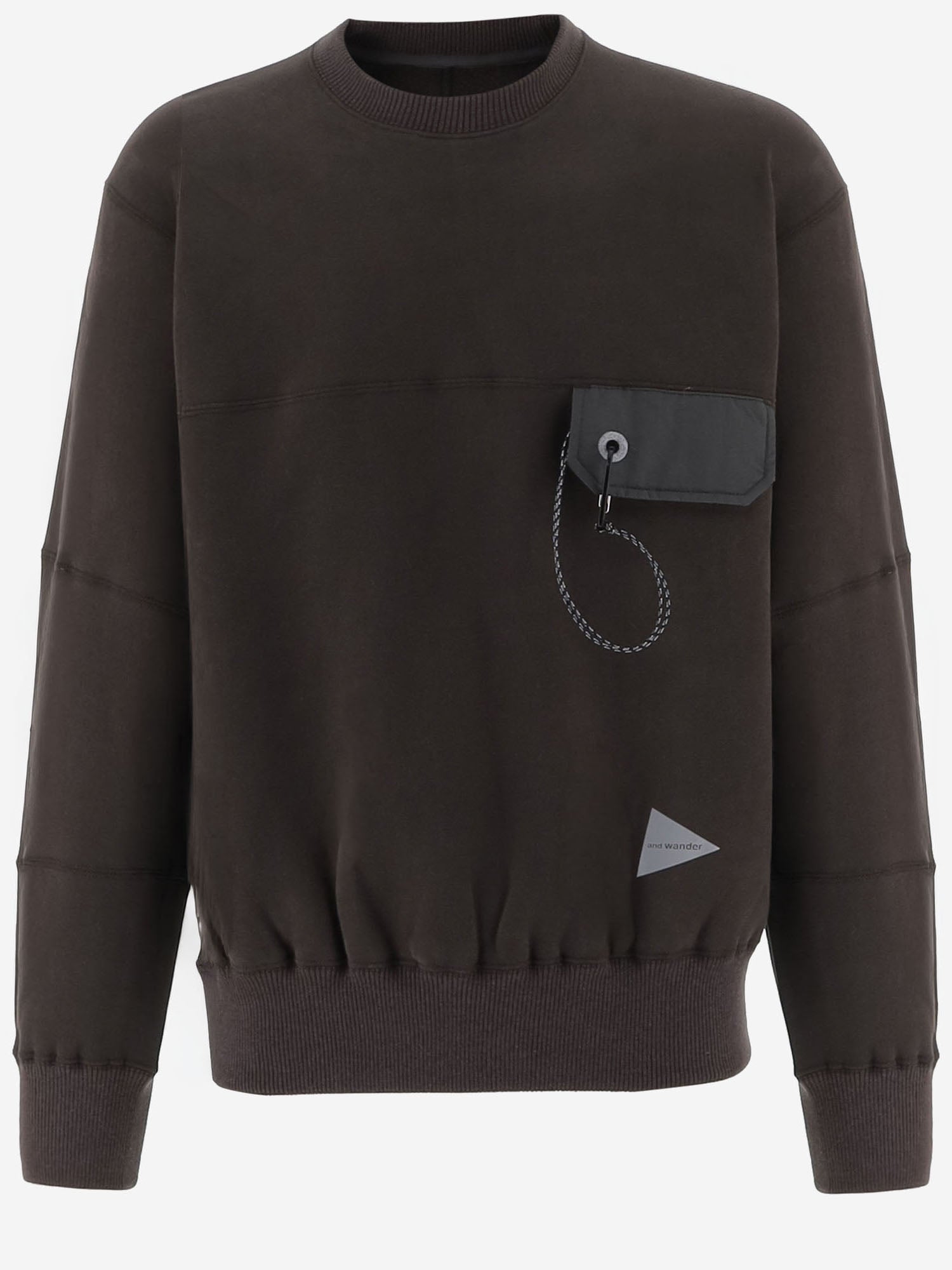 MAGLIA IN COTONE CON LOGO 5746284088 052 AND WANDER 