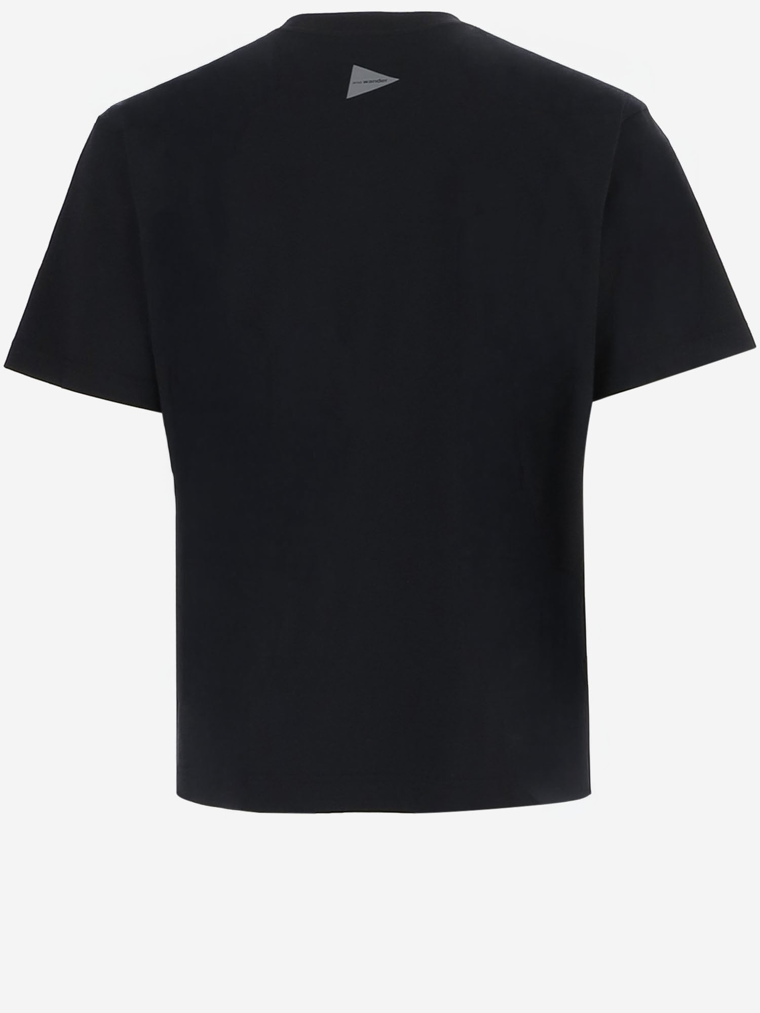 T-SHIRT IN MISTO COTONE CON LOGO 5746284105 010 AND WANDER 