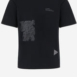 T-SHIRT IN MISTO COTONE CON LOGO 5746284105 010 AND WANDER 
