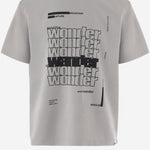 T-SHIRT IN MISTO COTONE CON LOGO 5746284122 020 AND WANDER 